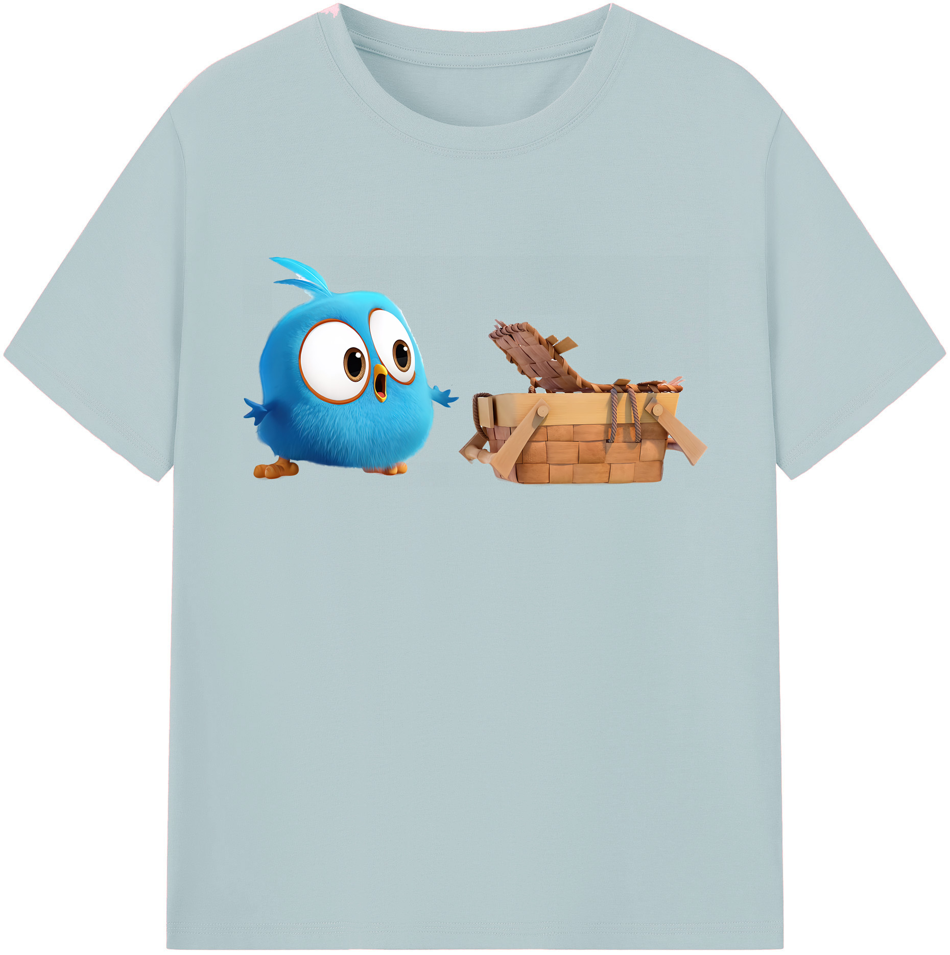 （画像用） Angry Birds アングリーバード 綿100％半袖Tシャツ（フロントプリント）